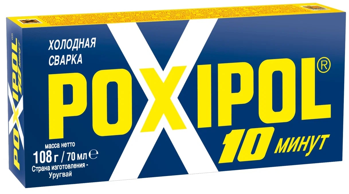 Холодная сварка Poxipol двухкомпонентный клей прозрачный 70мл 269