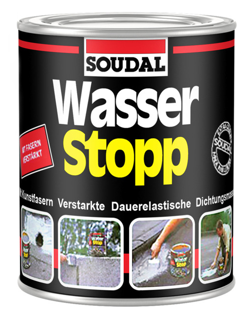 Кровельный герметик Soudal Wasser Stopp для аварийного ремонта 4кг 105909