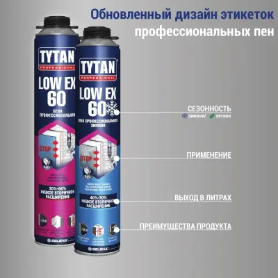 Монтажная пена Tytan Professional 65 UNI 750мл летняя