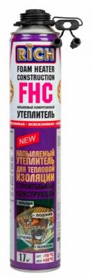 Утеплитель напыляемый RICH Foam-Heater Construction FHC полиуретановый 890мл 113967