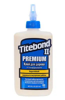 Столярный клей Titebond II Premium Wood Glue влагостойкий полупрозрачный 237мл