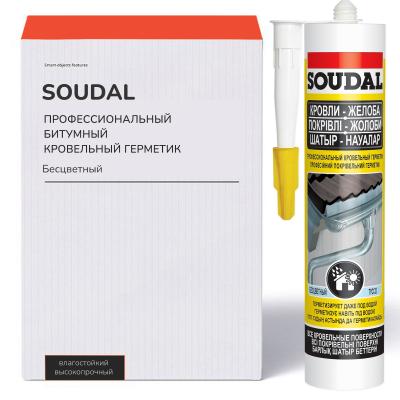 Кровельный герметик Soudal профессиональный для подводного применения бесцветный 280мл 122020